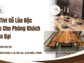 Kệ Tivi Gỗ Lũa Độc Đáo Cho Phòng Khách Hiện Đại