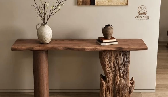 Bàn console gỗ lũa