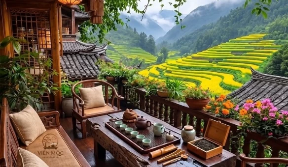 bàn trà đạo Wabi Sabi 