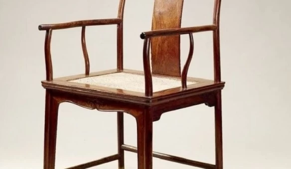 Ghế chủ bàn trà đạo bằng gỗ tự nhiên