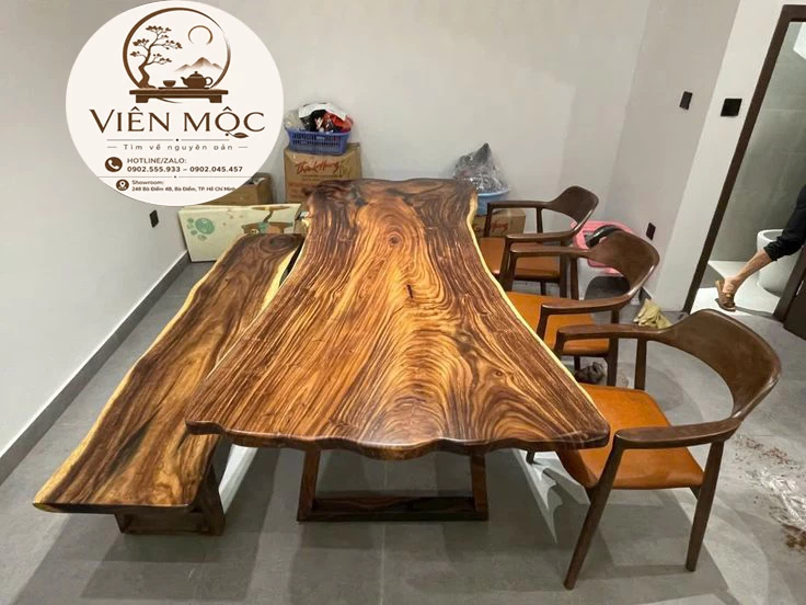 Bàn trà đạo mặt tròn
