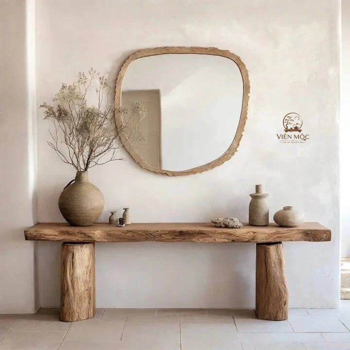 Bàn console gỗ lũa