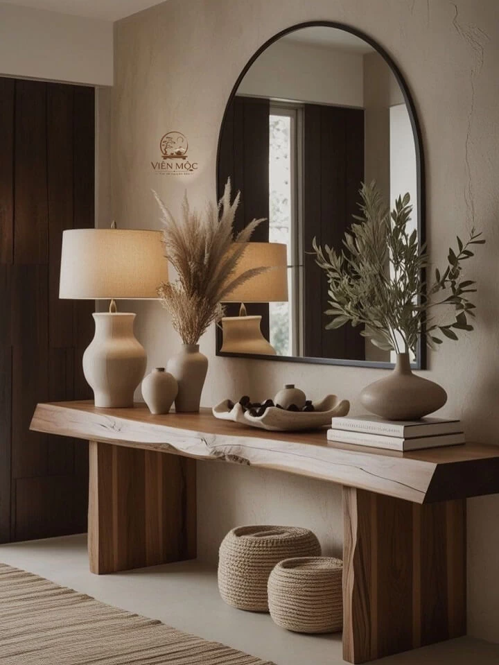Bàn console gỗ lũa