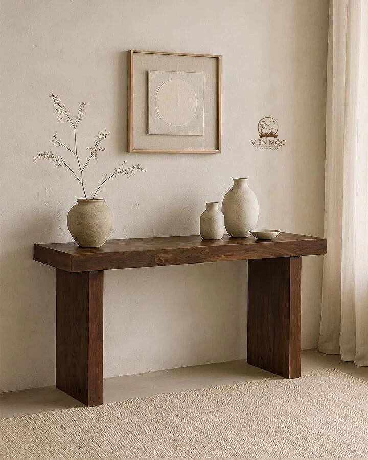 Bàn console gỗ lũa