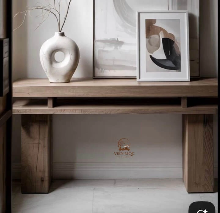 Bàn console gỗ lũa