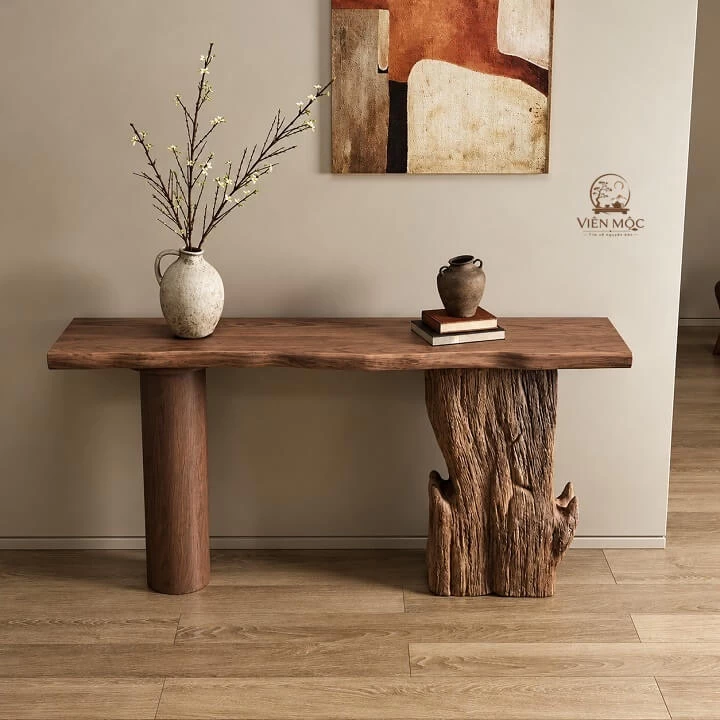 Bàn console gỗ lũa