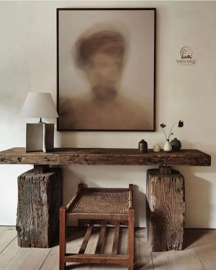 Bàn console gỗ lũa