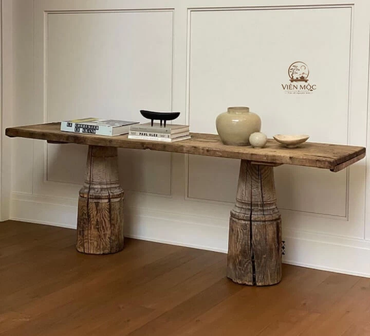 Bàn console gỗ lũa