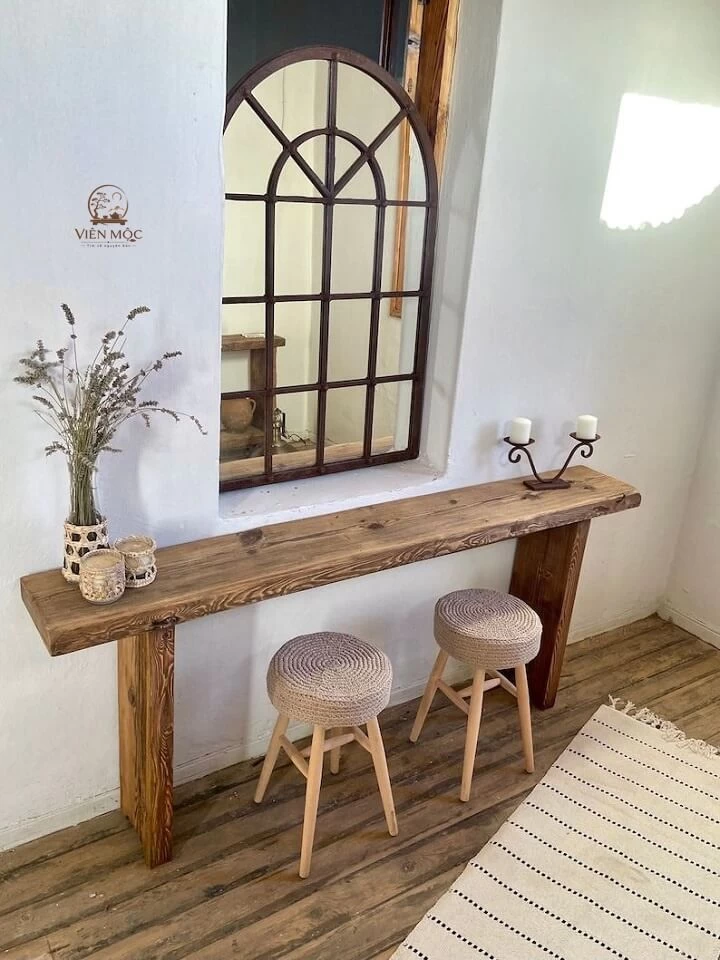 Bàn console gỗ lũa