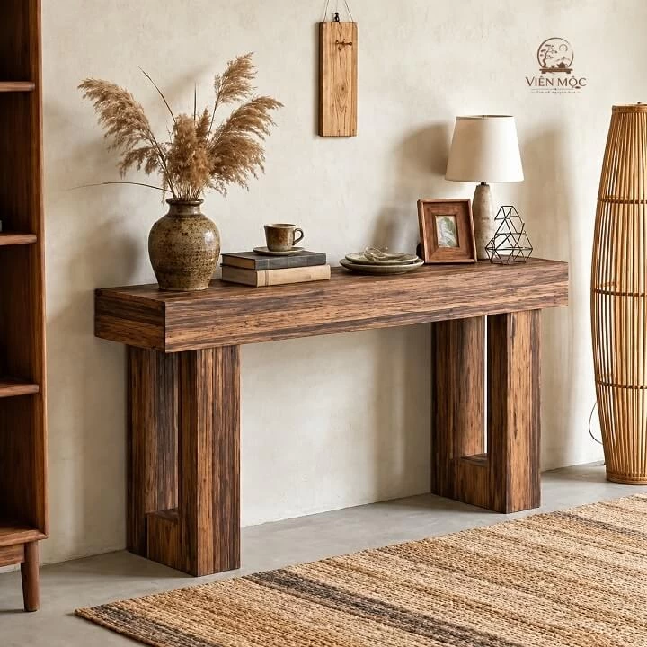 Bàn console gỗ lũa