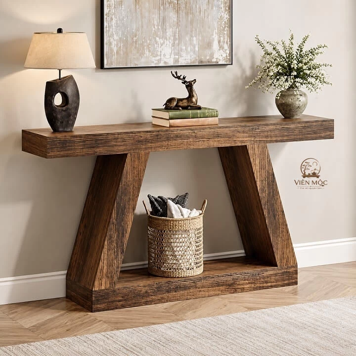 Bàn console gỗ lũa