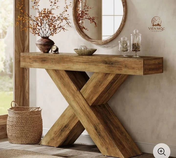 Bàn console gỗ lũa