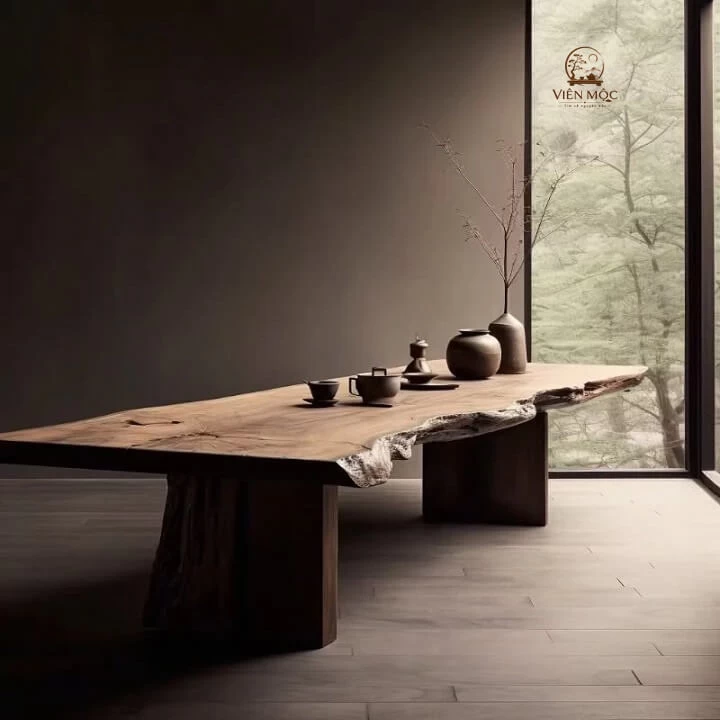 bàn trà đạo Wabi Sabi 