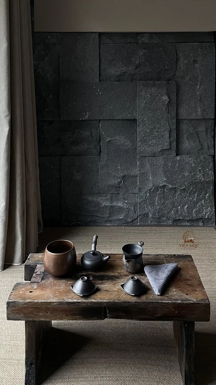 bàn trà đạo Wabi Sabi 