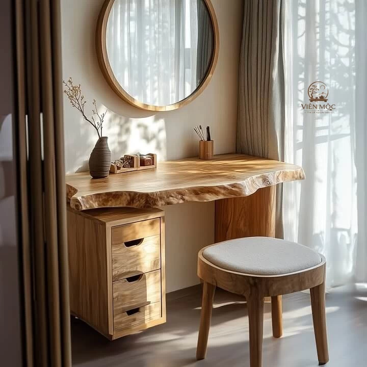 Bàn trang điểm gỗ lũa nghệ thuật