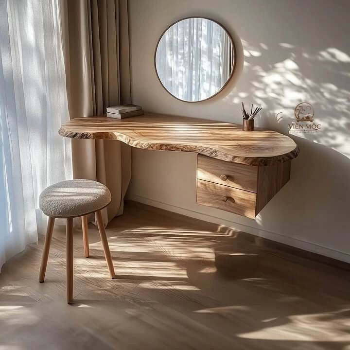 Bàn trang điểm gỗ lũa nghệ thuật