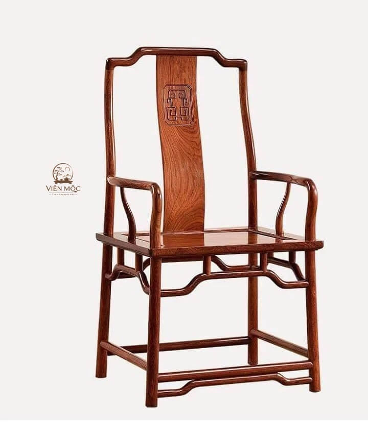 Ghế chủ bàn trà đạo bằng gỗ tự nhiên
