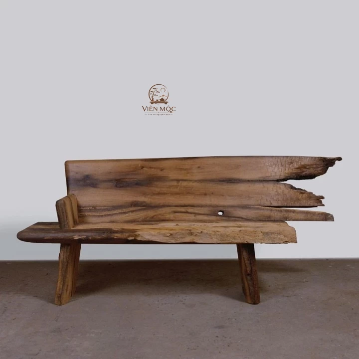 Ghế dài gỗ lũa