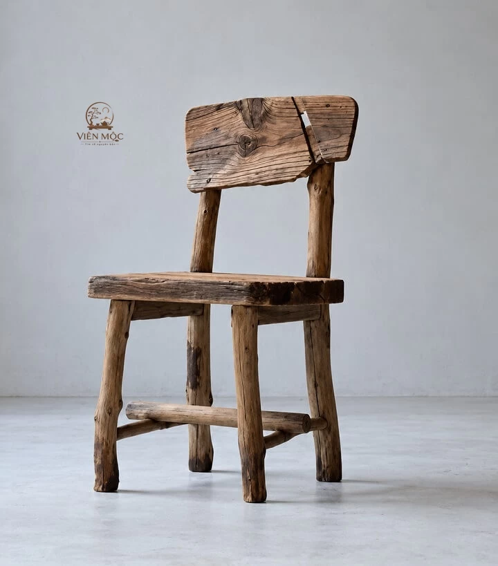 ghế gỗ lũa tự nhiên