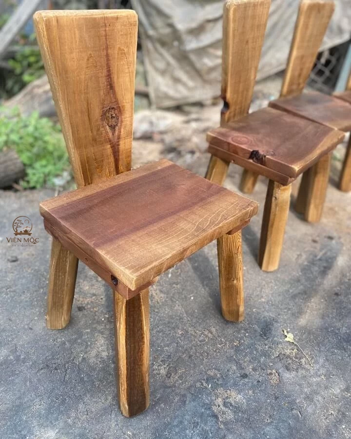 ghế gỗ lũa tự nhiên