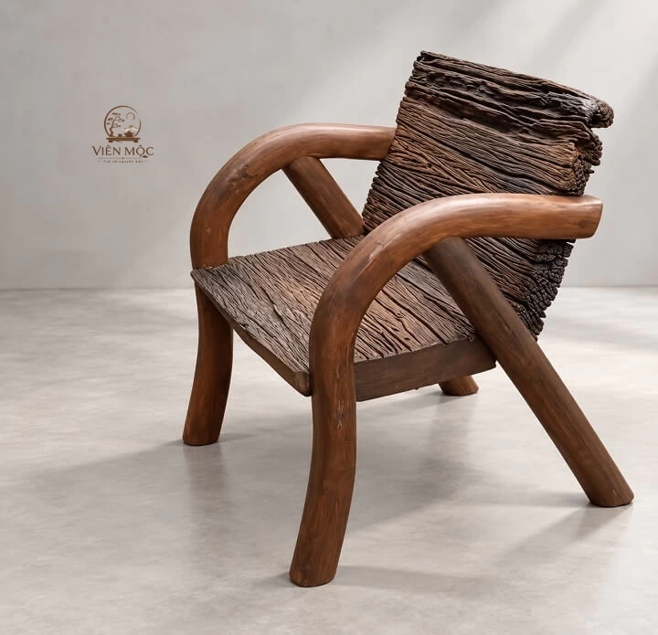 ghế gỗ lũa tự nhiên
