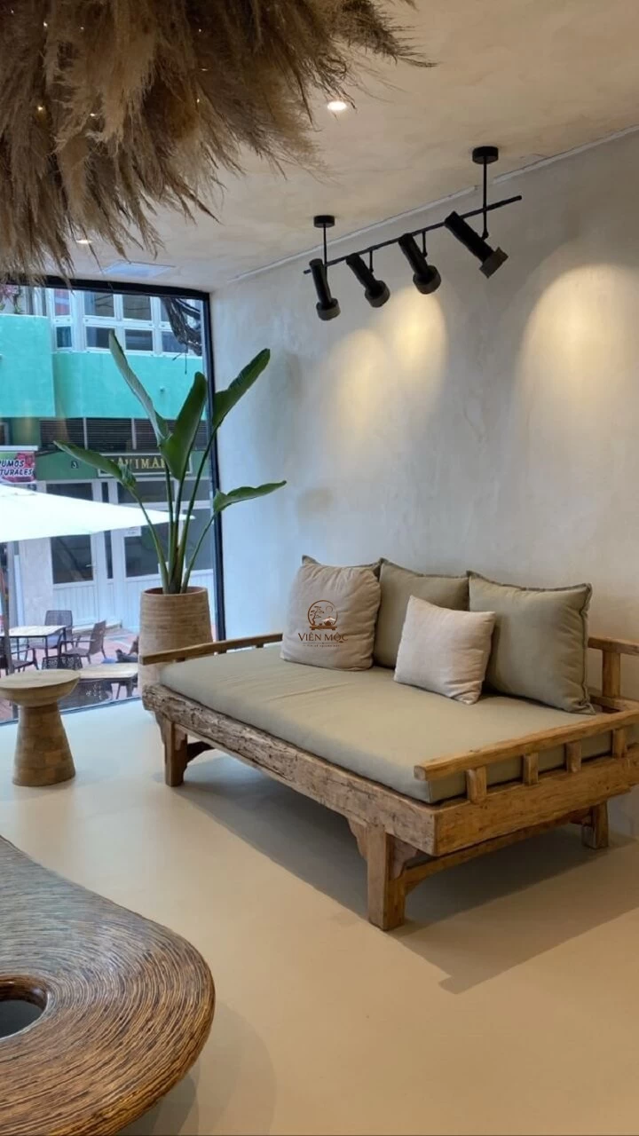 Ghế sofa gỗ lũa tự nhiên