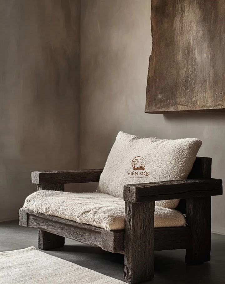 Ghế sofa gỗ lũa tự nhiên