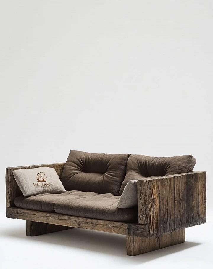 Ghế sofa gỗ lũa tự nhiên