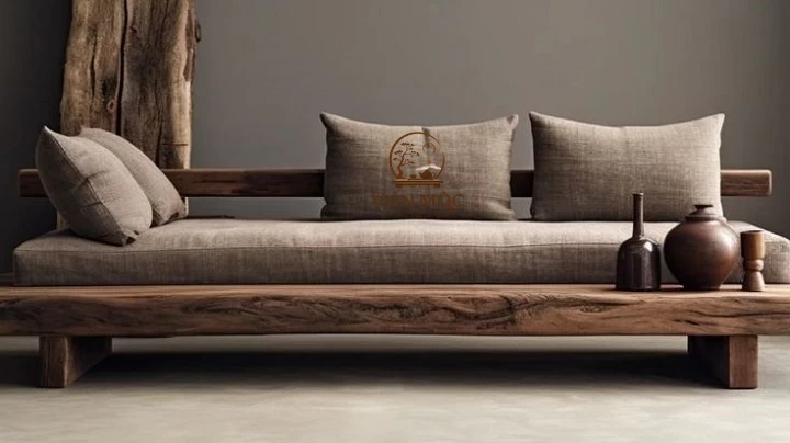Ghế sofa gỗ lũa tự nhiên