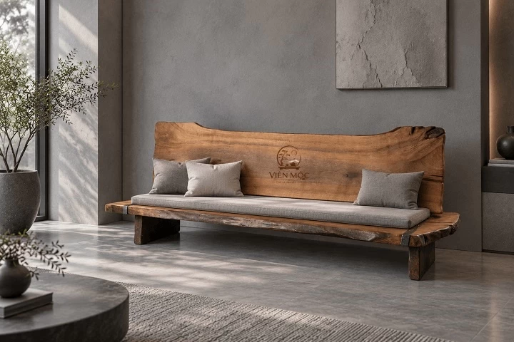 Ghế sofa gỗ lũa tự nhiên
