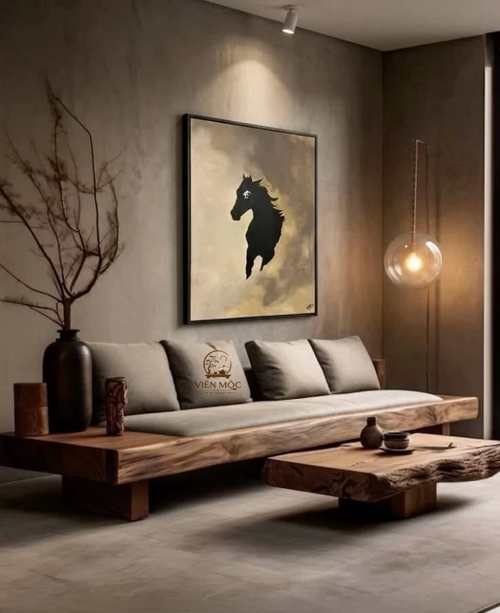 Ghế sofa gỗ lũa tự nhiên