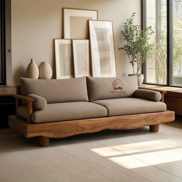 Ghế sofa gỗ lũa tự nhiên