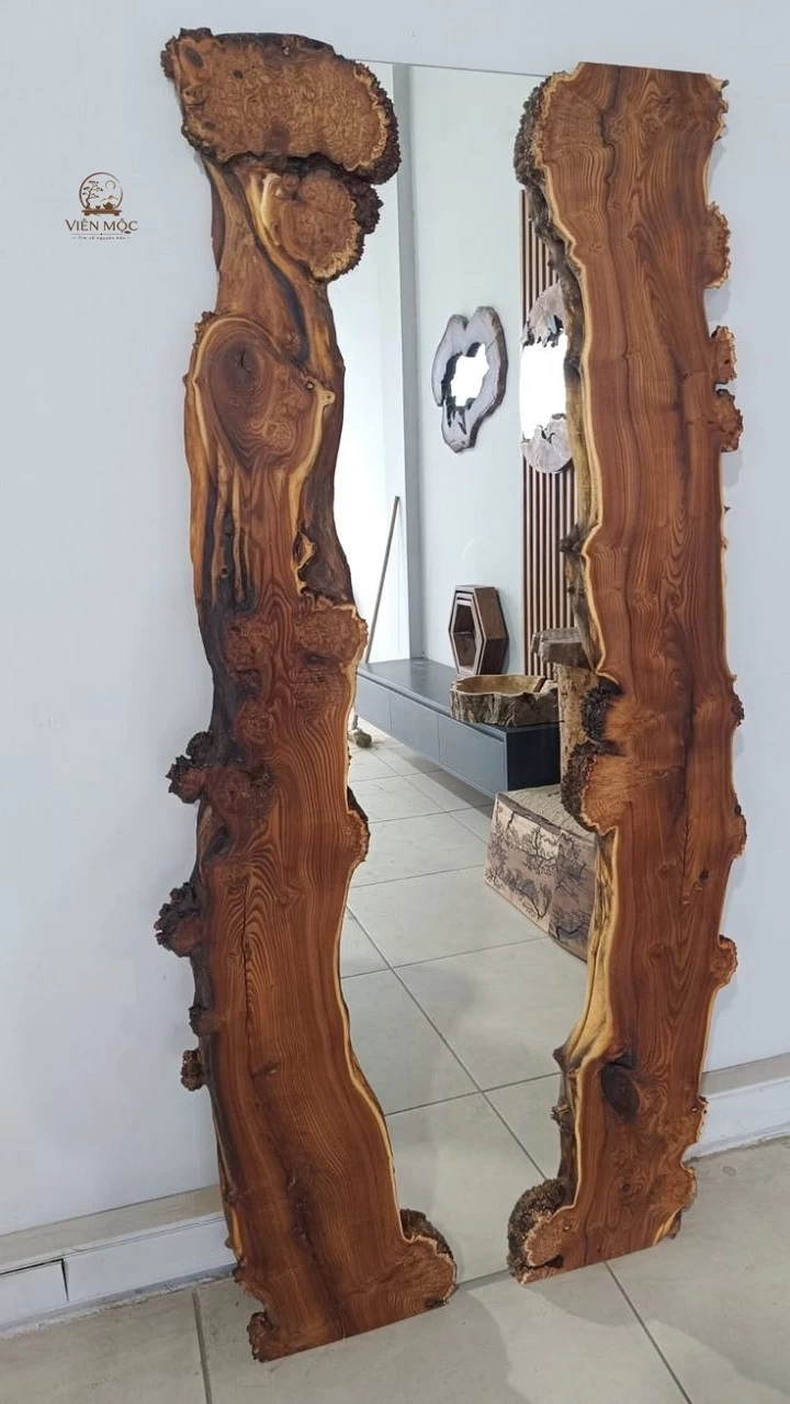 khung gương gỗ lũa