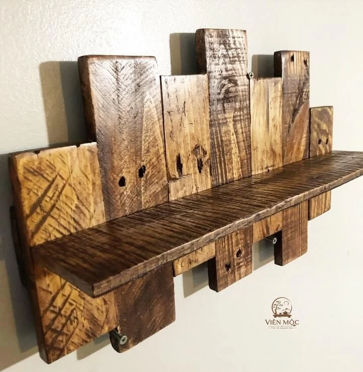 Kệ decor gỗ lũa mini