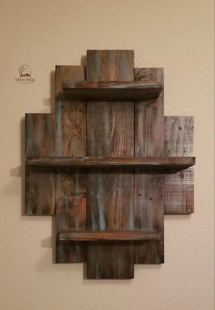 Kệ decor gỗ lũa mini