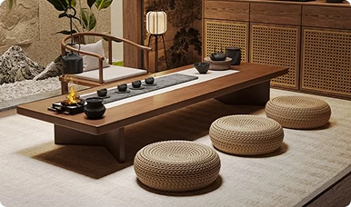 Thiết kế bàn trà đạo thủy sinh 