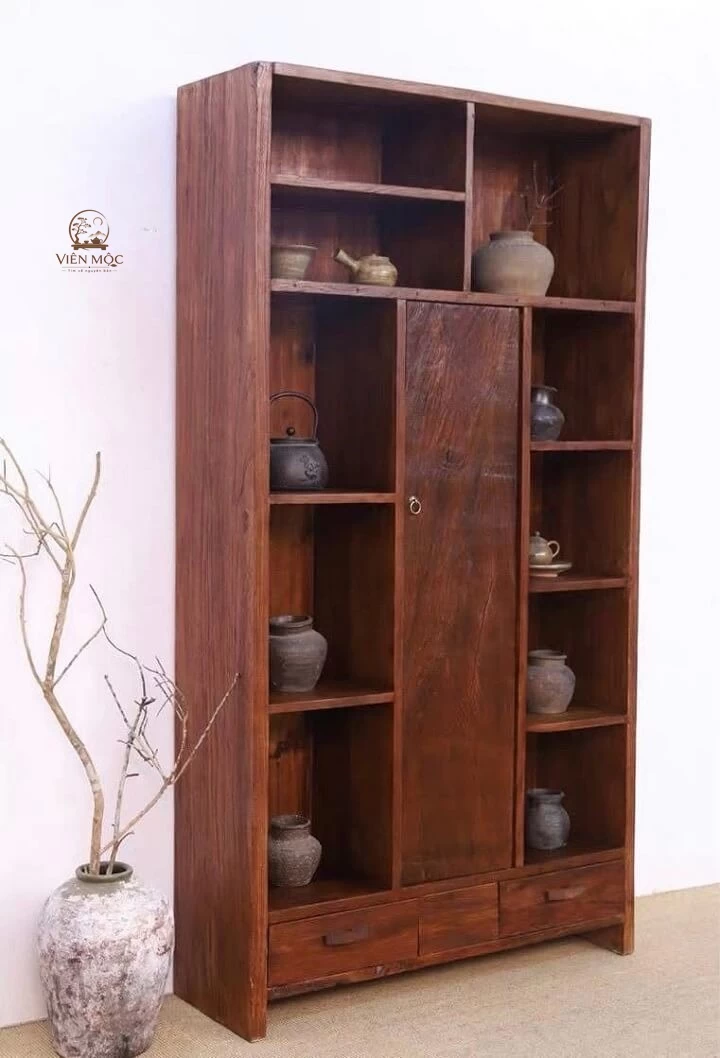 Tủ chén gỗ lũa
