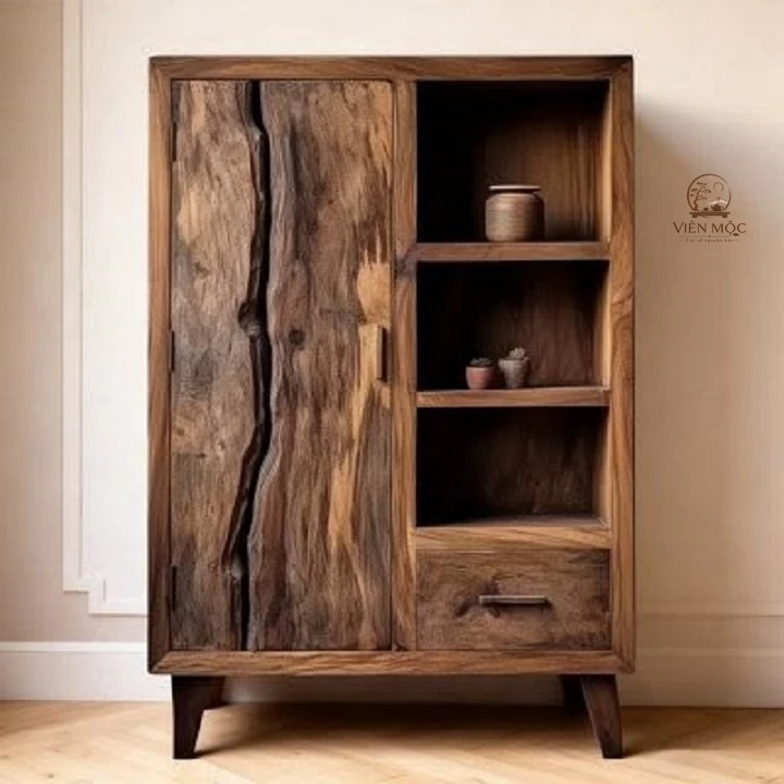 tủ gỗ lũa 1 cánh