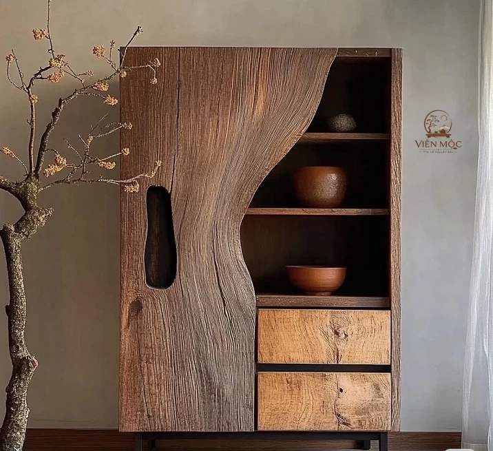 tủ gỗ lũa 1 cánh