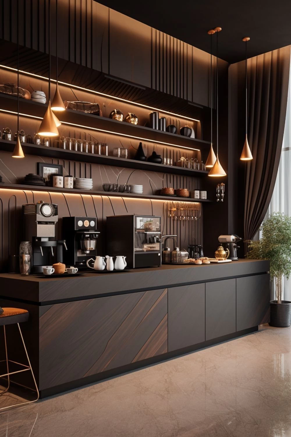 thiết kế tủ rượu gỗ tự nhiên