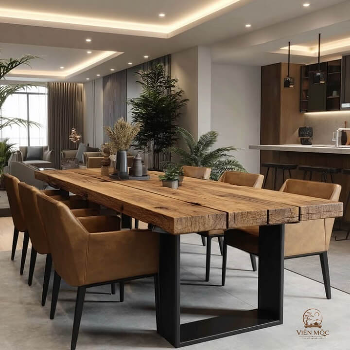 Cách đặt bàn ăn 6 người phù hợp không gian