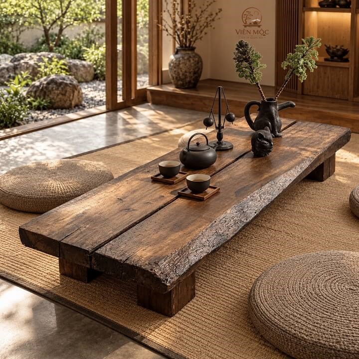 Những điều quyết định đến độ bền bàn gỗ lũa