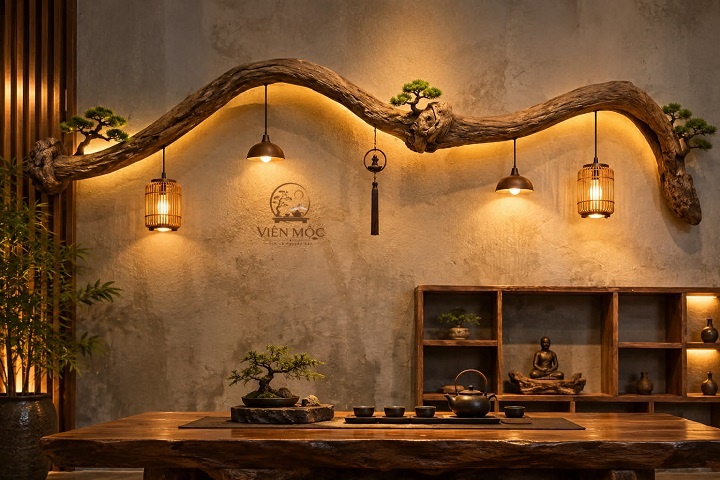Quy trình chế tác đèn gỗ lũa thủ công