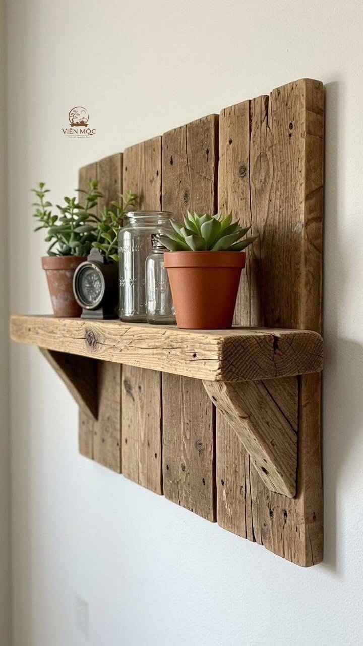 Điểm đặc biệt của chiếc kệ decor gỗ lũa mini