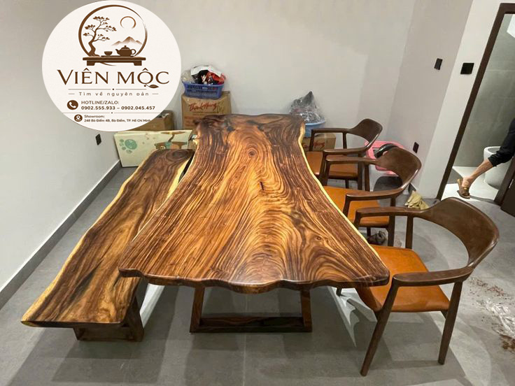 Bàn trà đạo mặt tròn